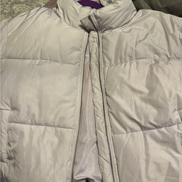 Double Zero Women's Puffer Jacket - Light Gray - Picture 3 of 5